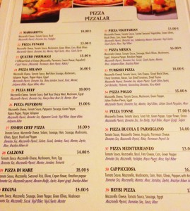 4pizza menu 269x300 Sirkecide bir İtalyan; Esmer Chef!