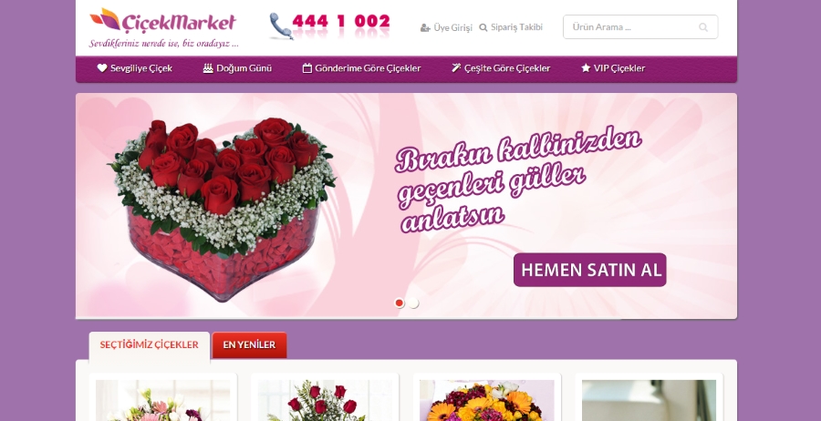 cicek2 Çiçek Seçme Derdi Sona Erdi