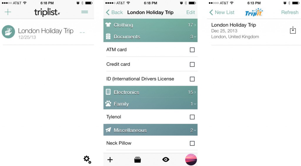 triplist iphone screens 1024x568 Seyahatlerde Kullanılması Gereken 4 Mobil Uygulama